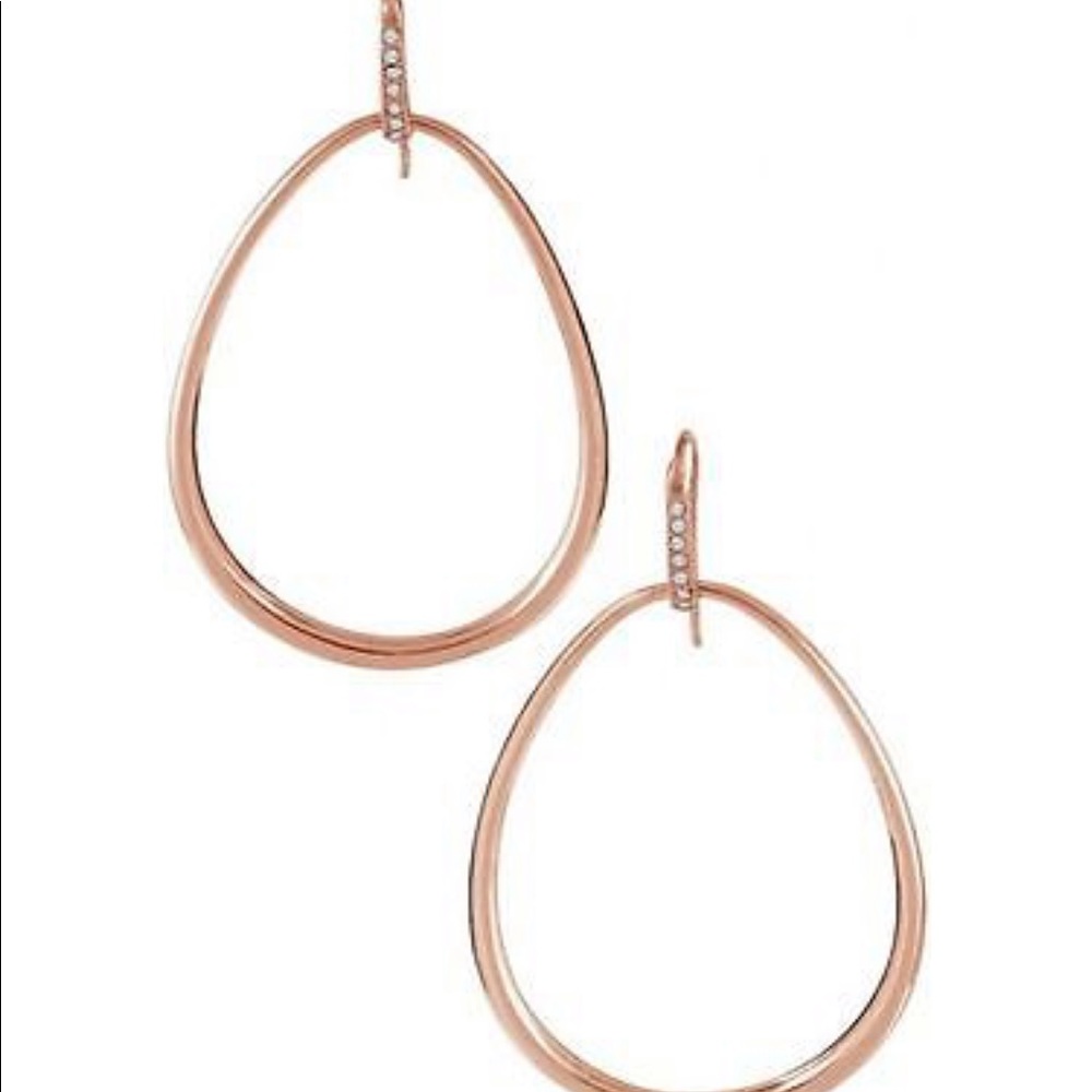 Stella & Dot Goddess Teardrop Rose Gold Earrings💕